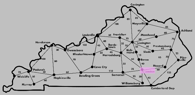 London Ky On Map On-Line Advertising--State Map London Ky