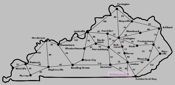 State Map & Driving Distances Driving
